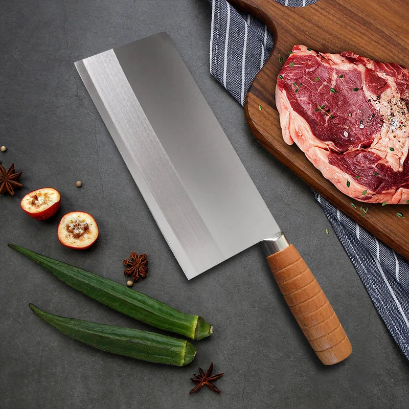 Handmade Forged Chinese Cleaver Knife Ultra Sharp Slicing