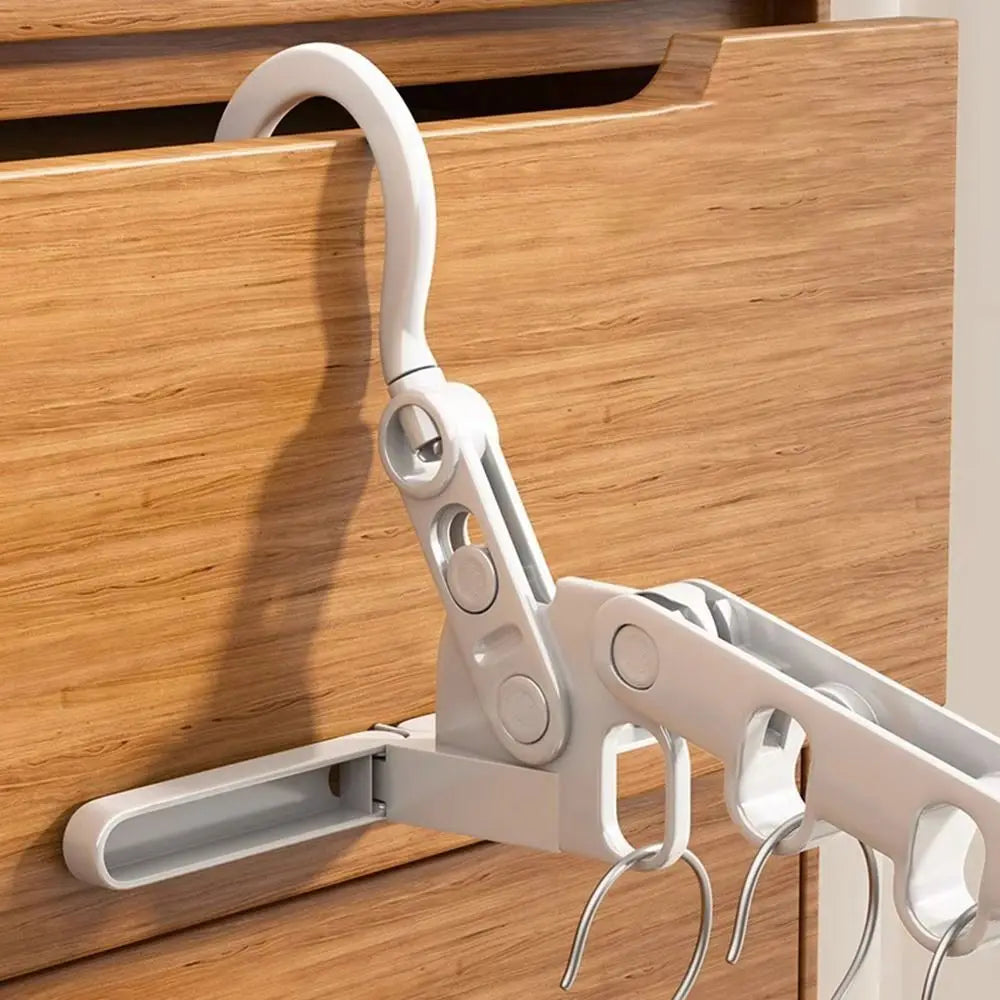 Foldable Clothes Drying Rack Five-Hole Angle Adjustable Clothes