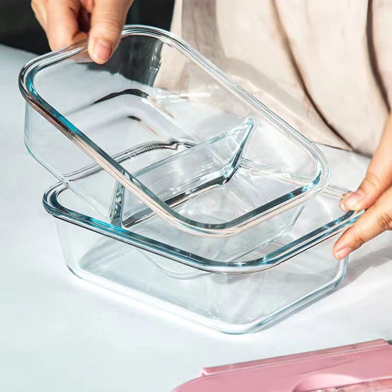 Style Lunch Box Glass 1050ml Microwave Bento Box