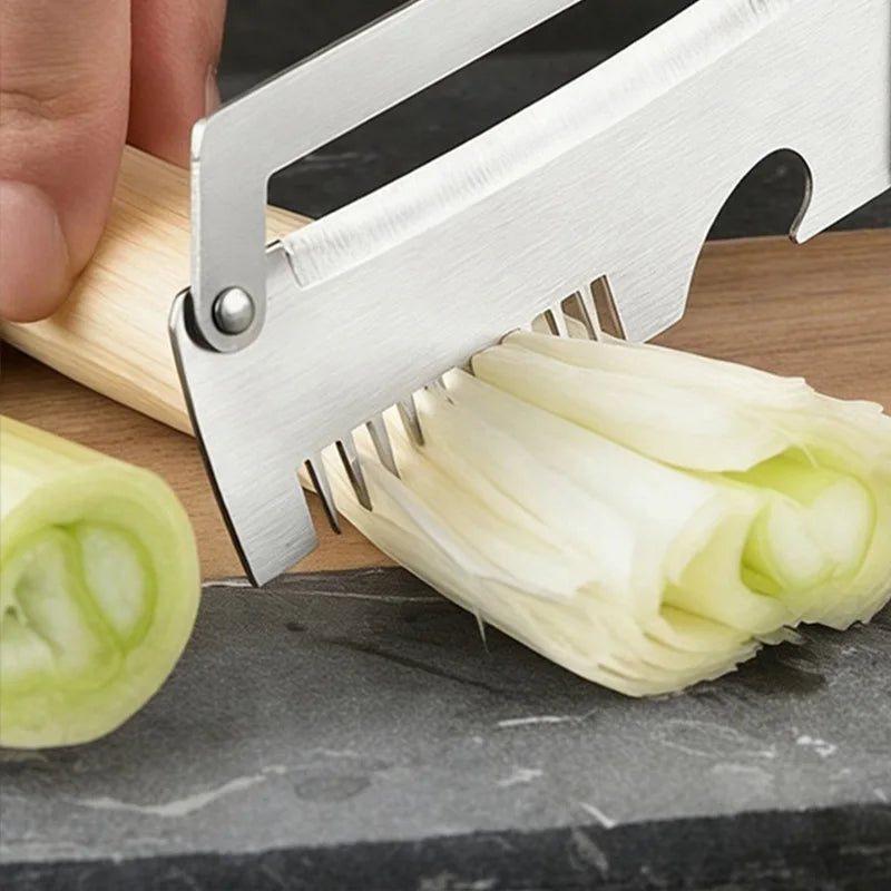 3-In-1 Stainless Steel Peeler Scallion Shredder Bottle Opener