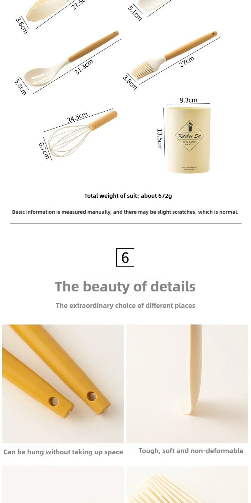 Silicone Cooking Utensils Turner Tongs Spatula Spoon Brush