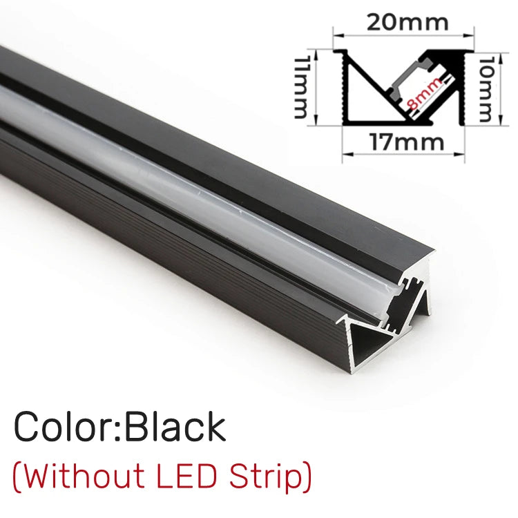 5m/1m/Pcs Invisible Led Recessed Aluminum Profile Hidden