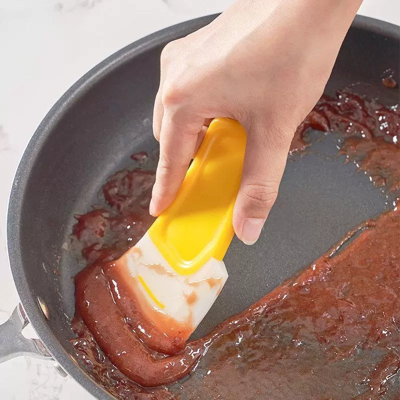 3pcs Scraper Oil Stain Cleaning Silicone Spatula Cake