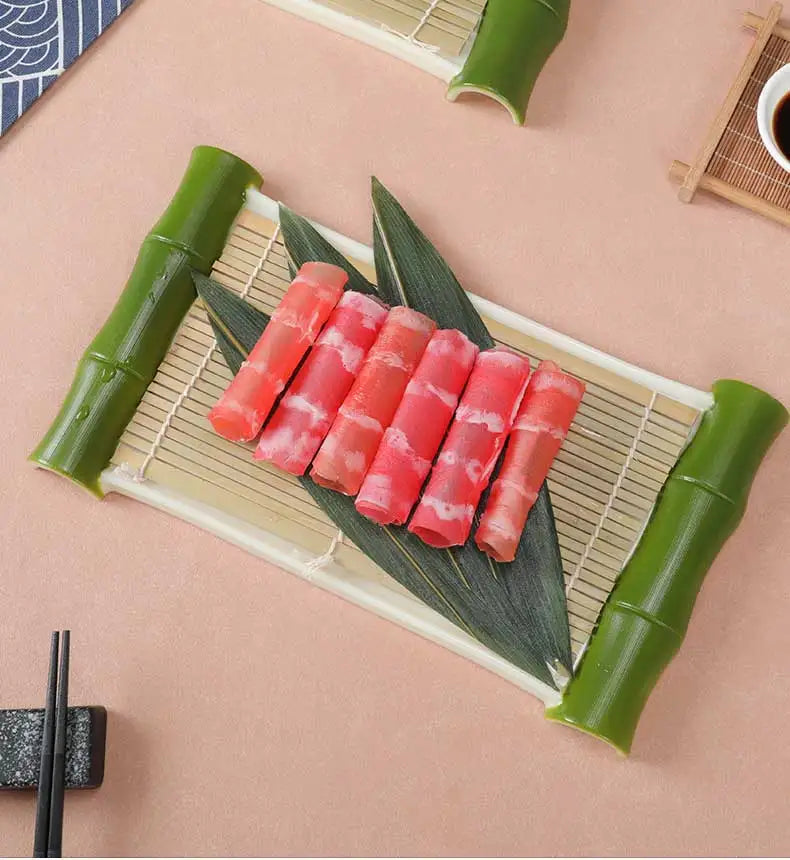 Japanese Dish Pot Dish Creative Tableware Bamboo Curtain