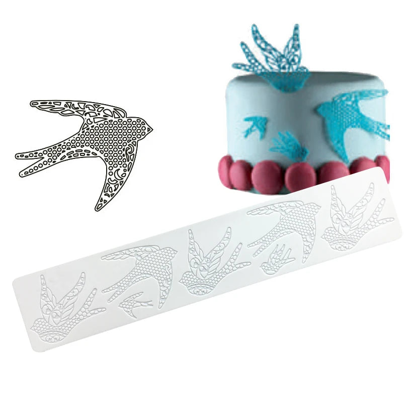 Silicone Lace Fondant Cake Decorating Baking Mat Embossing