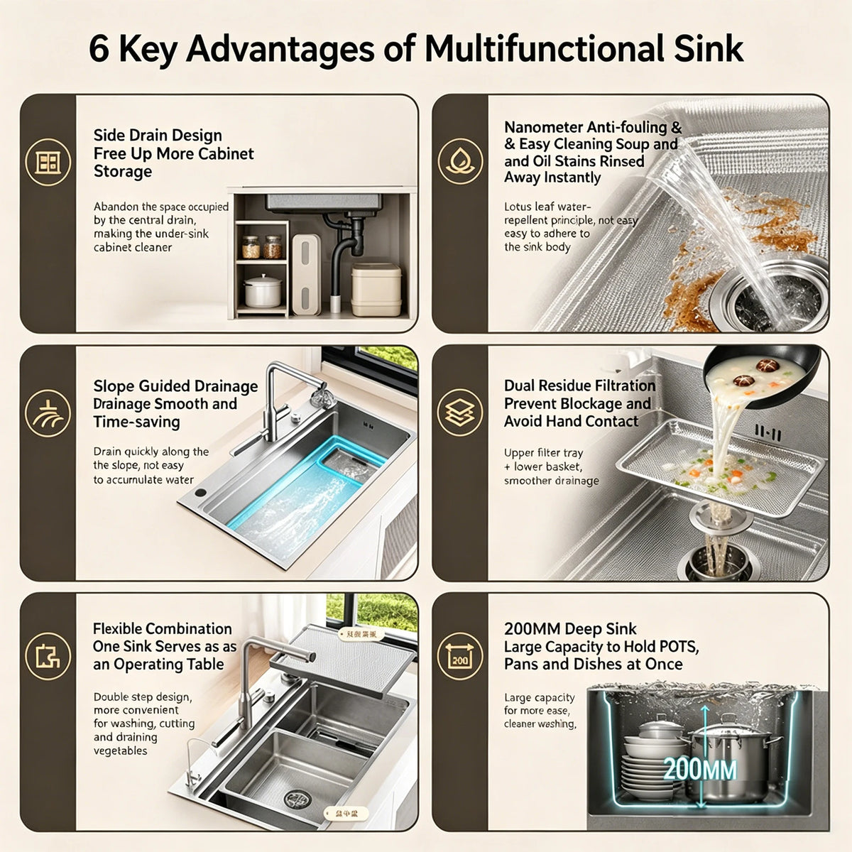 316l Stainless Steel Sink Undermount Sinks Antiscratch Rice