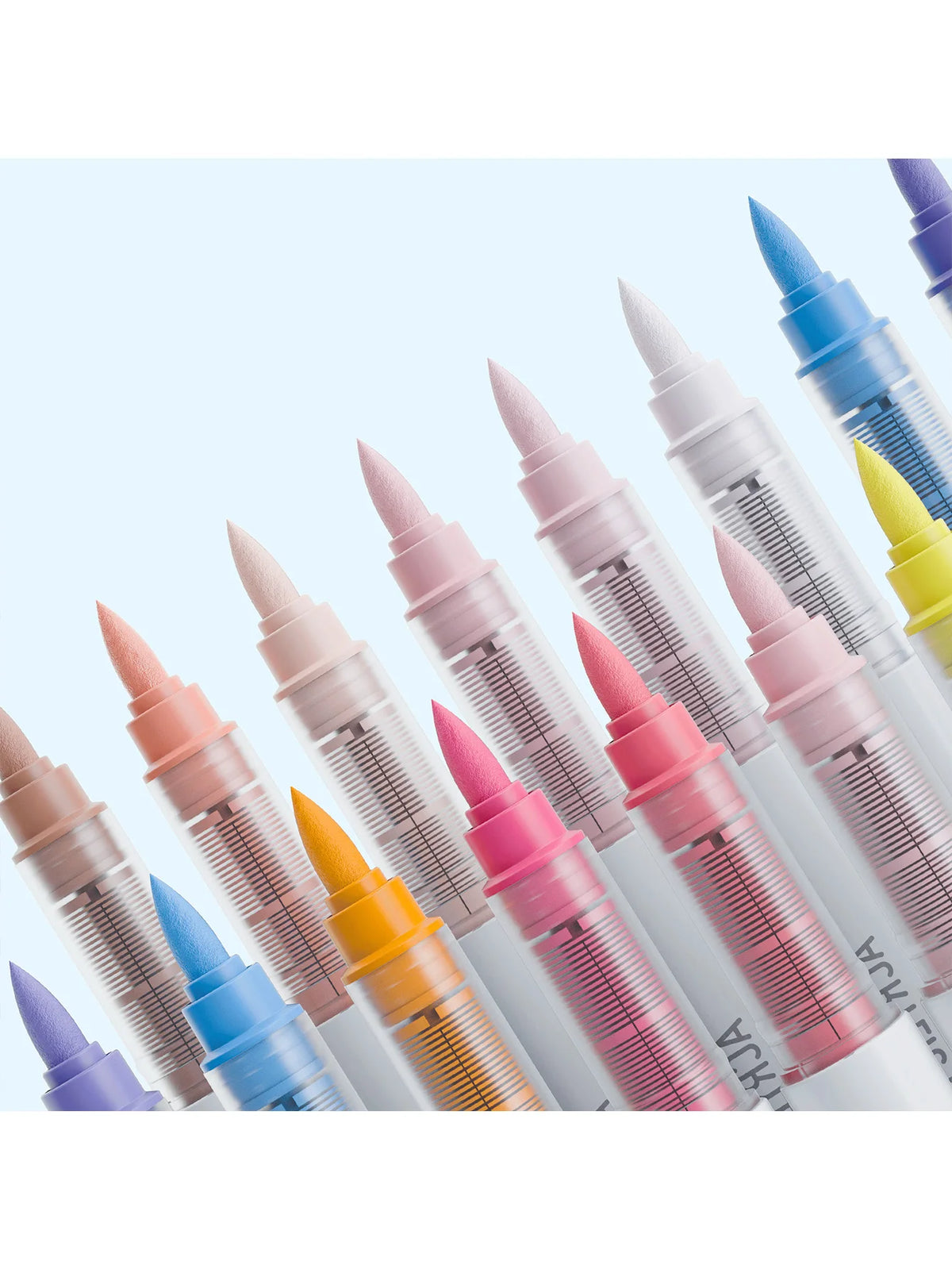 Languo 9pcs/Box Soft Brush Acrylic Marker Pen Diy