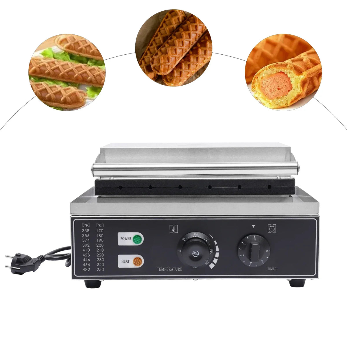 1500w Dog Machine Molds Time Temp Control Non-Stick