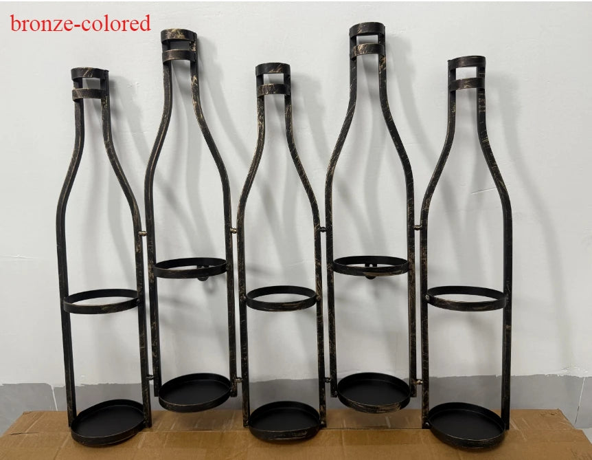 American Industrial Style Iron Hanging Wine Rack Material