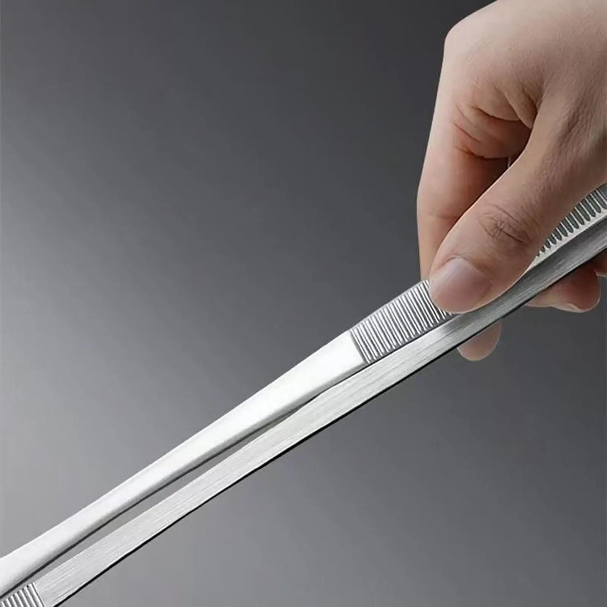 Long Cooking Tongs Stainless Steel Tongs Non-Slip Heat