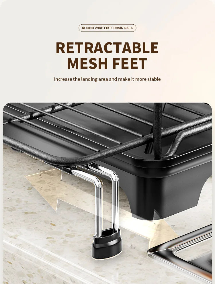 Dish Drying Rack Dish Rack Drainboard Expandable Dish