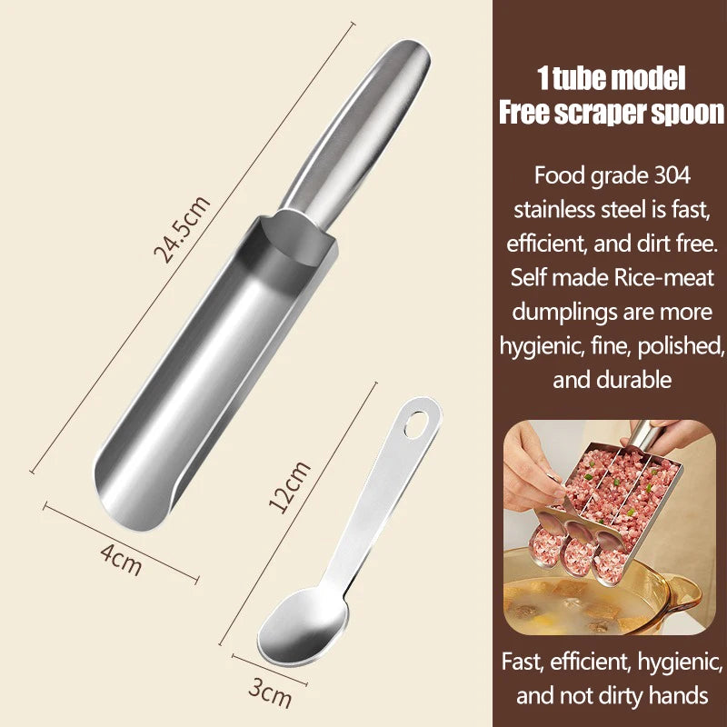 304 Stainless Steel Meatball Scoop Easy-Release Non-Stick Fish