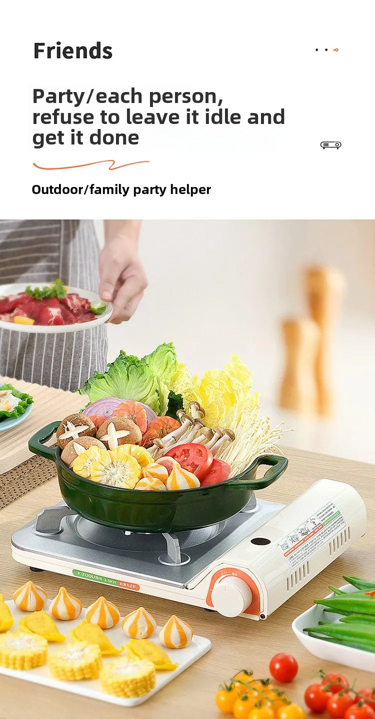 Ultra Thin Gas Cartridge Stove Outdoor Pot Casca