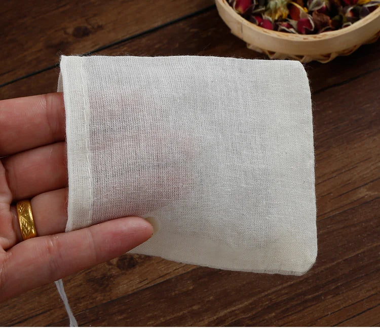 Pc 100 Cotton Cloth Bag Spice Strainer Mesh