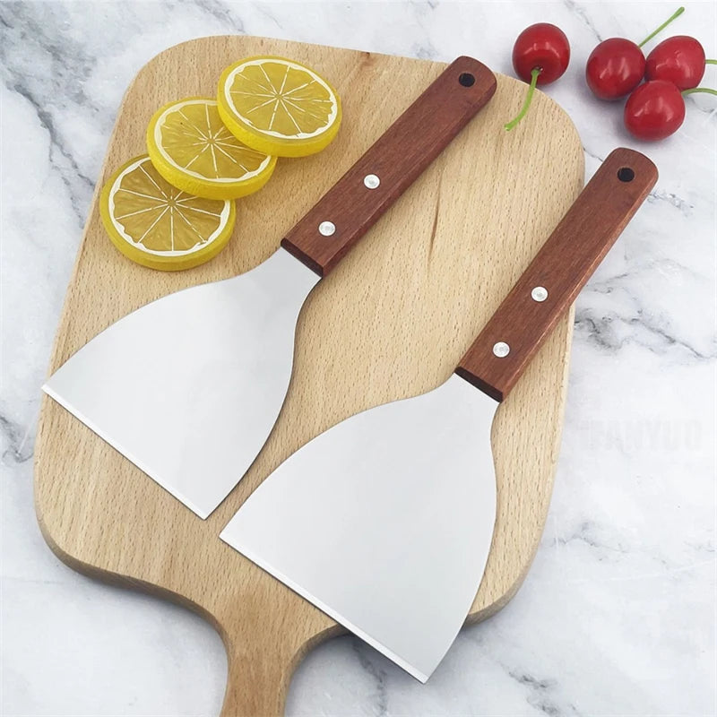 Stainless Steel Spatula Grill Scraper Non Stick Durable