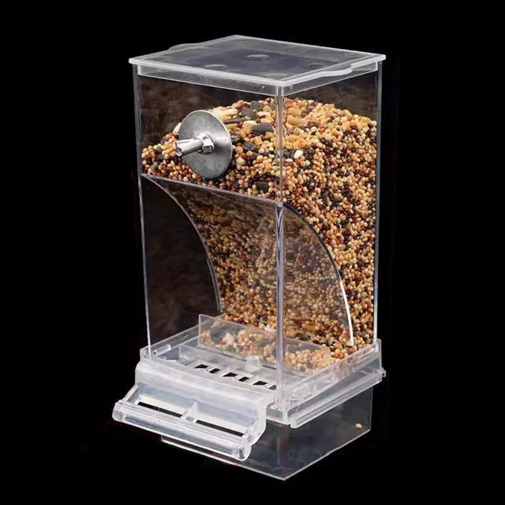 No Mess Automatic Bird Feeder Transparent Food Container