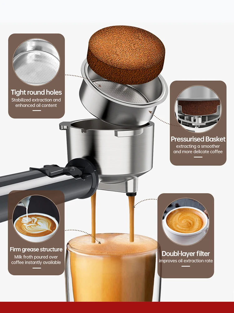 Cafelffe 4-In-1 Coffee Maker /Cold Dolce Gusto&Nespresso Capsule