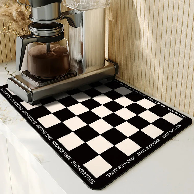 Diatomite Quick Dry Water Absorbent Pad - Dish