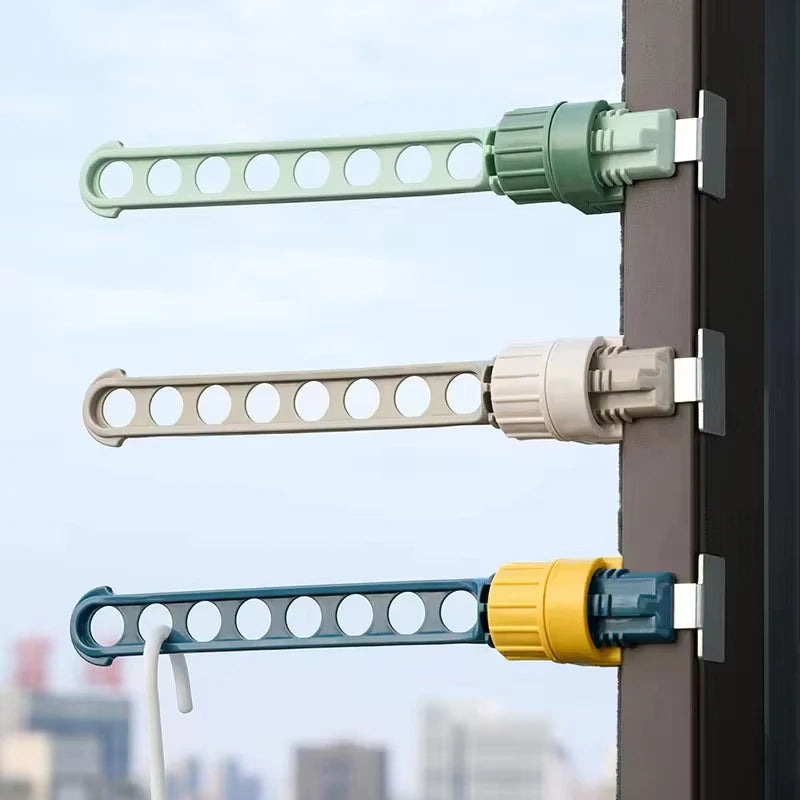 1pcs Travel Clothes Hanger Window Frame Hanging Drying