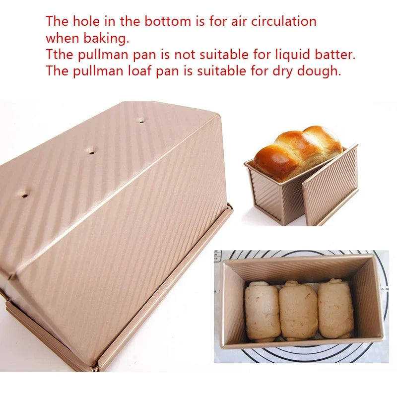 450g Rectangle Loaf Pan Cover Bread Baking Mould