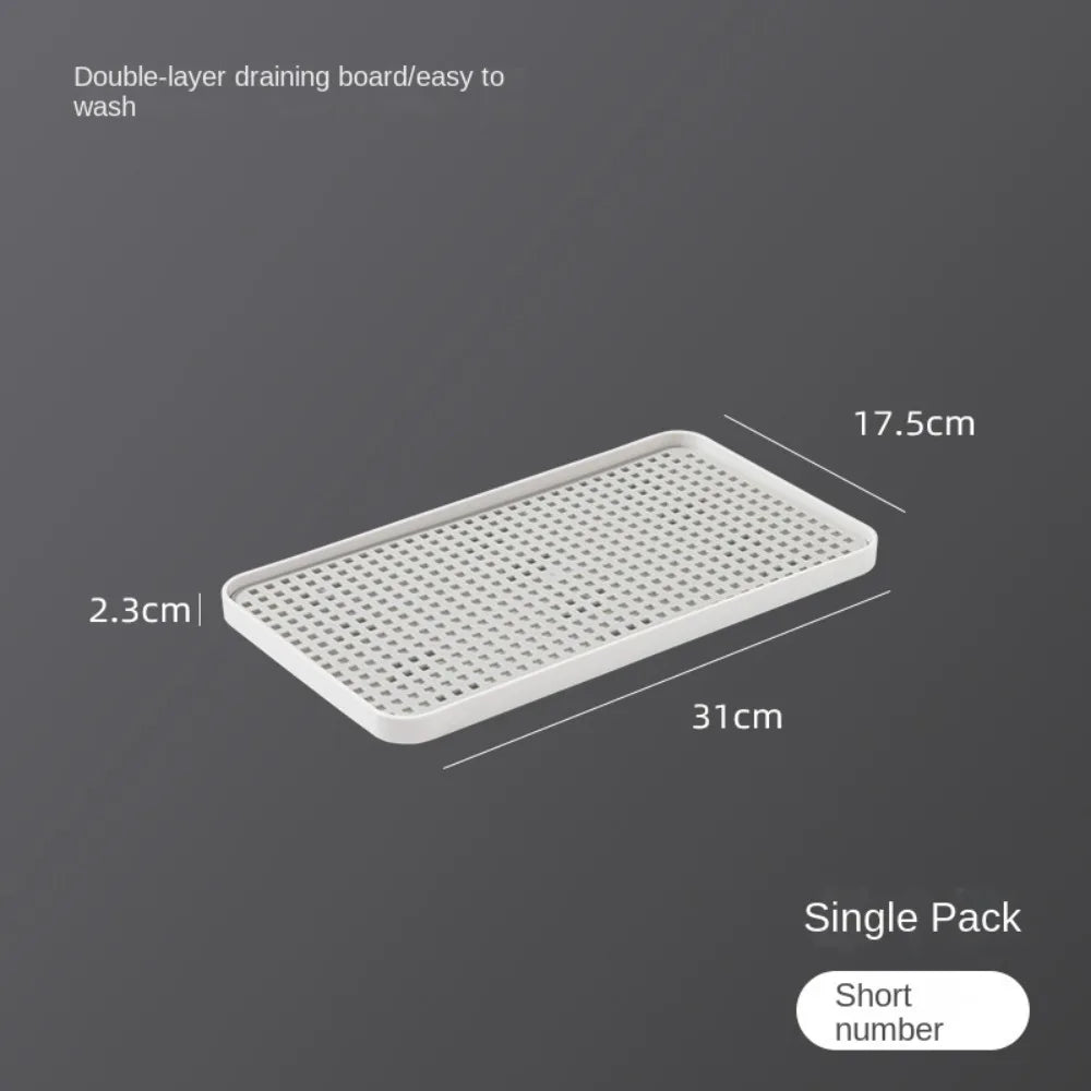 Fruit Dryer Tray Rectangle Tableware Dish Racks Plastic