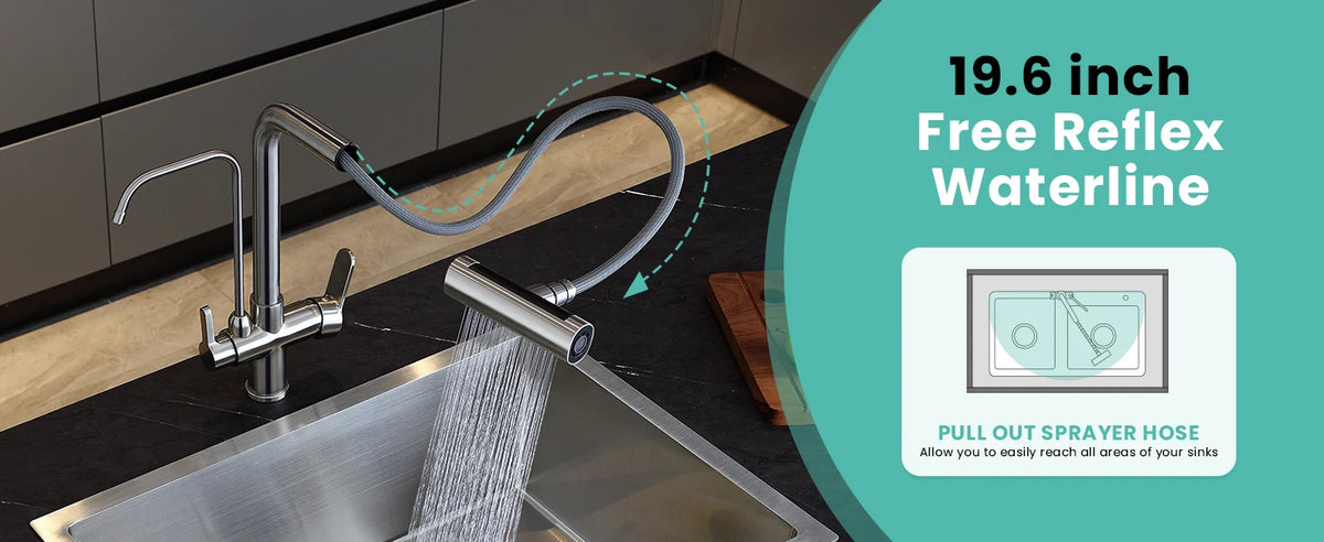 Waterfall Touch On Filter Faucets Brass Cold Pull