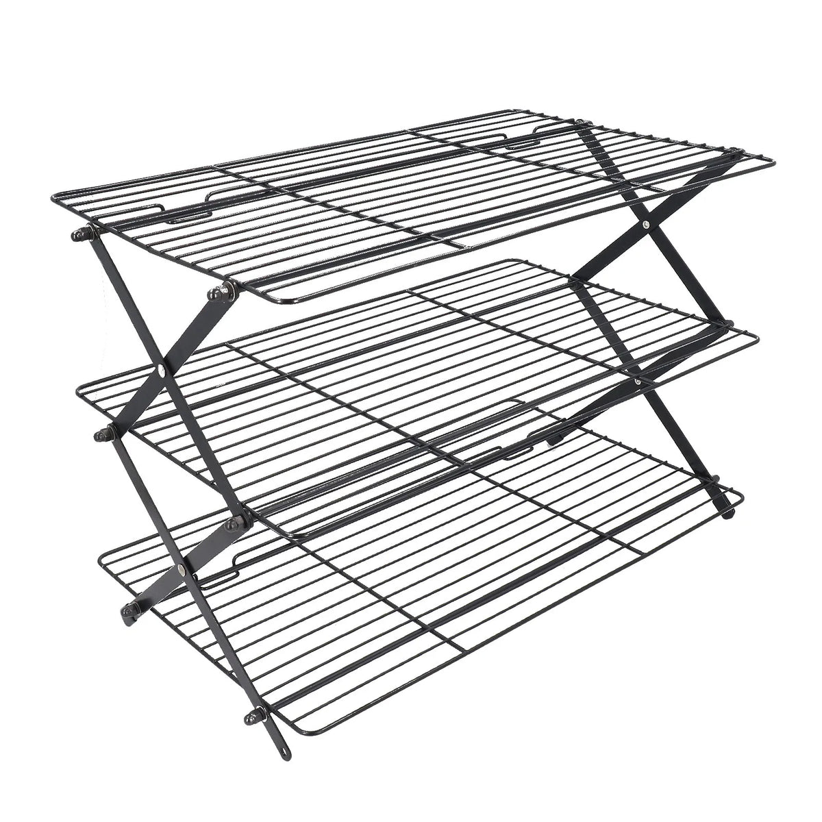 Multi Layer Baking Cooling Rack Foldable Rectangular Iron