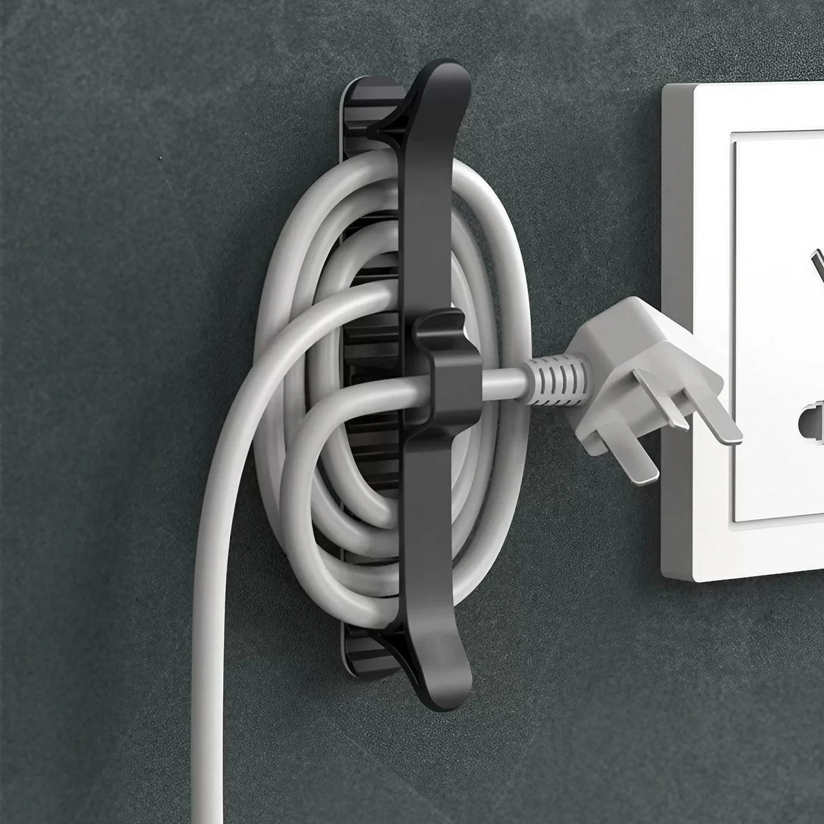 Cable Organizer Wire Management System Countertop Plug Storage