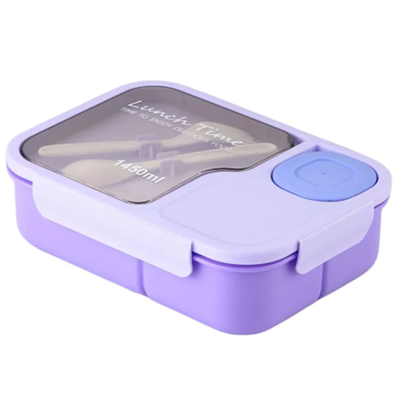 Lunch Box Office Bento Box Fork Spoon Microwave