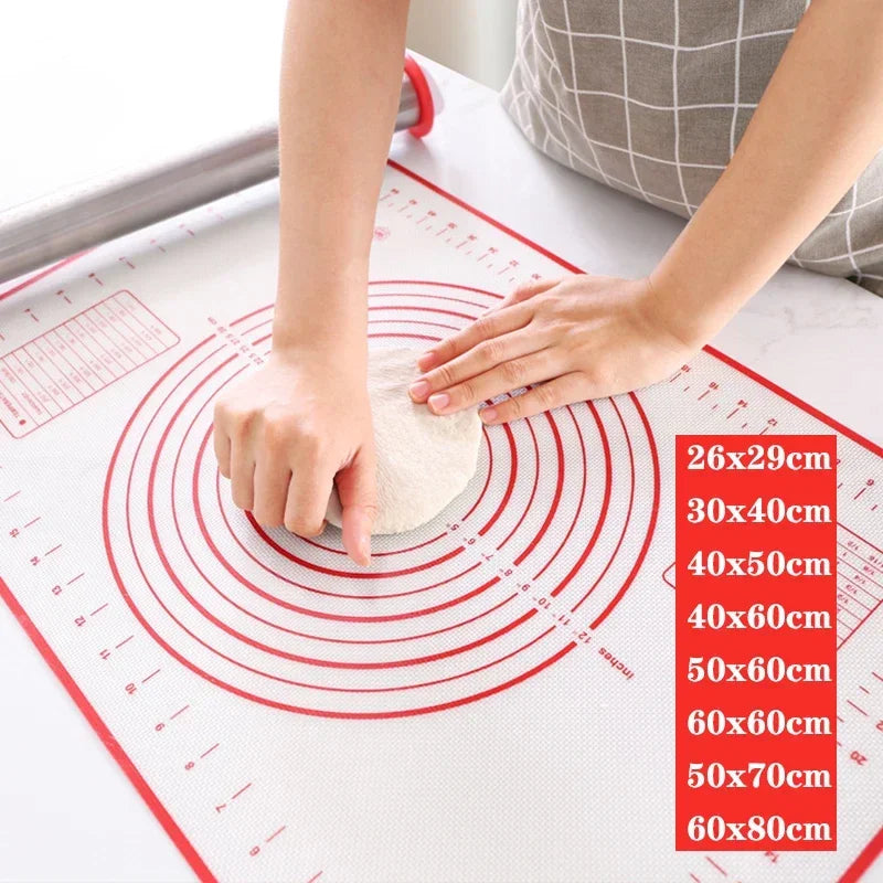 Silicone Baking Mat Rolling Kneading Pad Pastry Crepes