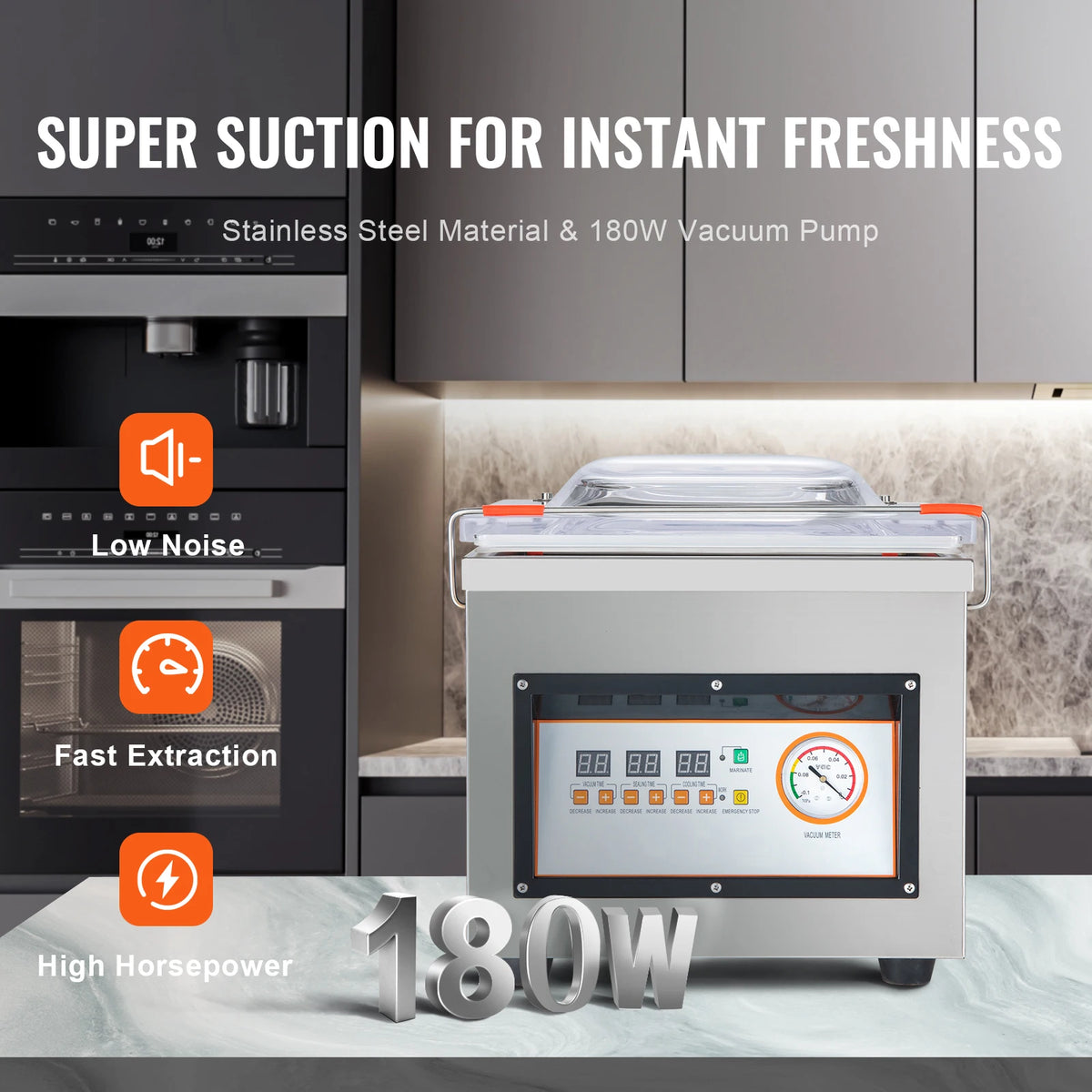 Succebuy Dz-260c Chamber Vacuum Sealer 320w Vacuum Packing