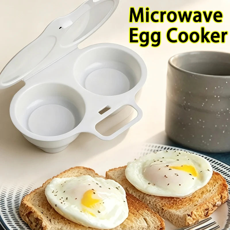 1pc Reusable Microwave Egg Cooker Food Grades Plastic