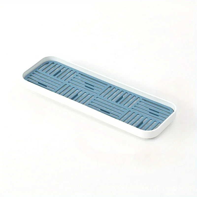 Sink Organizer Drain Tray Sponge Holder Cutlery Drainer