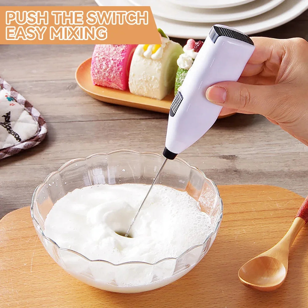 Mini Electric Milk Foamer Blender Wireless Coffee Whisk