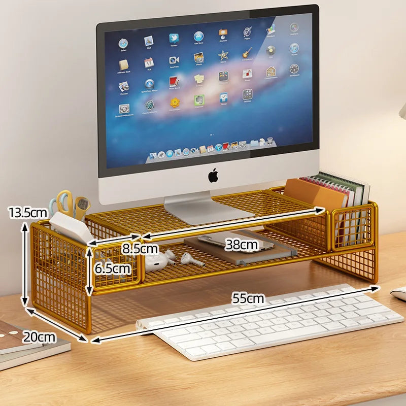 Height Adjustable Computer Stand Desk Monitor Laptop Cooling
