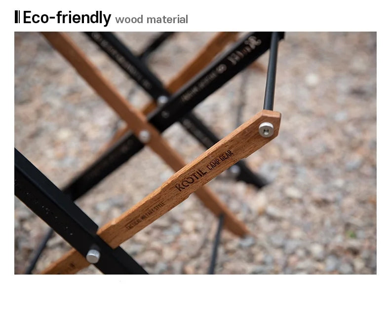 Lightweight Outdoor Camping Storage Shelf Folding Rack Double