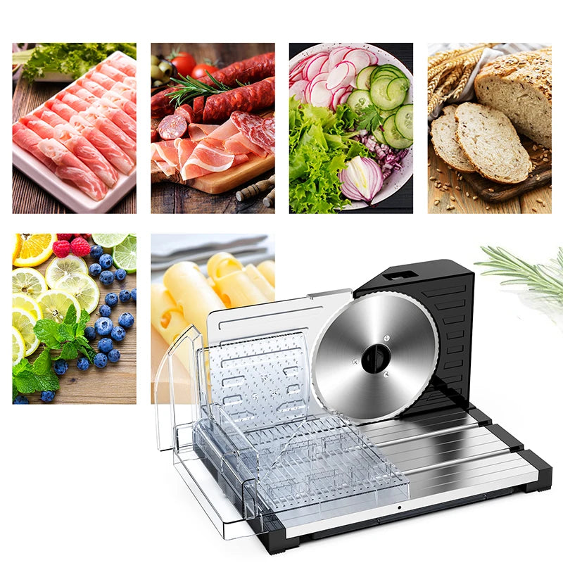 Appliances Meat Slicer Removable Blades Electric Food Slicer