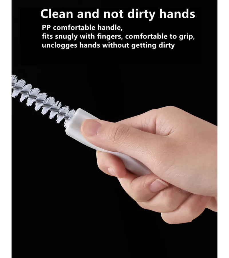 Pipe Dredging Brush Bathroom Hair Sewer Sink Cleaning
