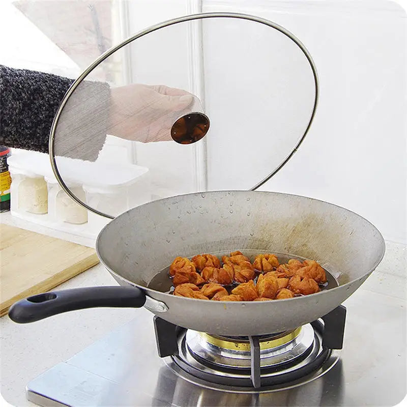 Dia 25/29/33cm Stainless Steel Splatter Screen Mesh Pot