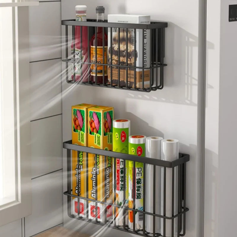 Multi-Function Magnetic Fridge Storage Rack Magnetic Paper Towel