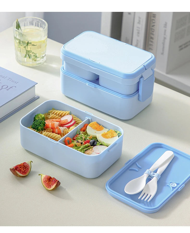 Magic Bento Box Double Layer Lunch Box Meal