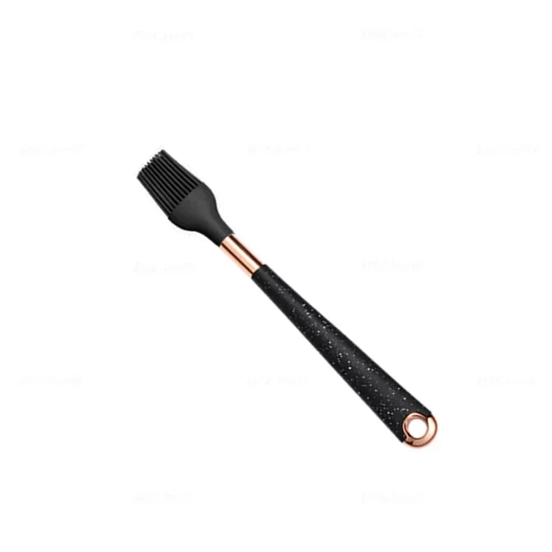 1-Pack Silicone Utensils Non-Stick Cooking Gold Plated Heat