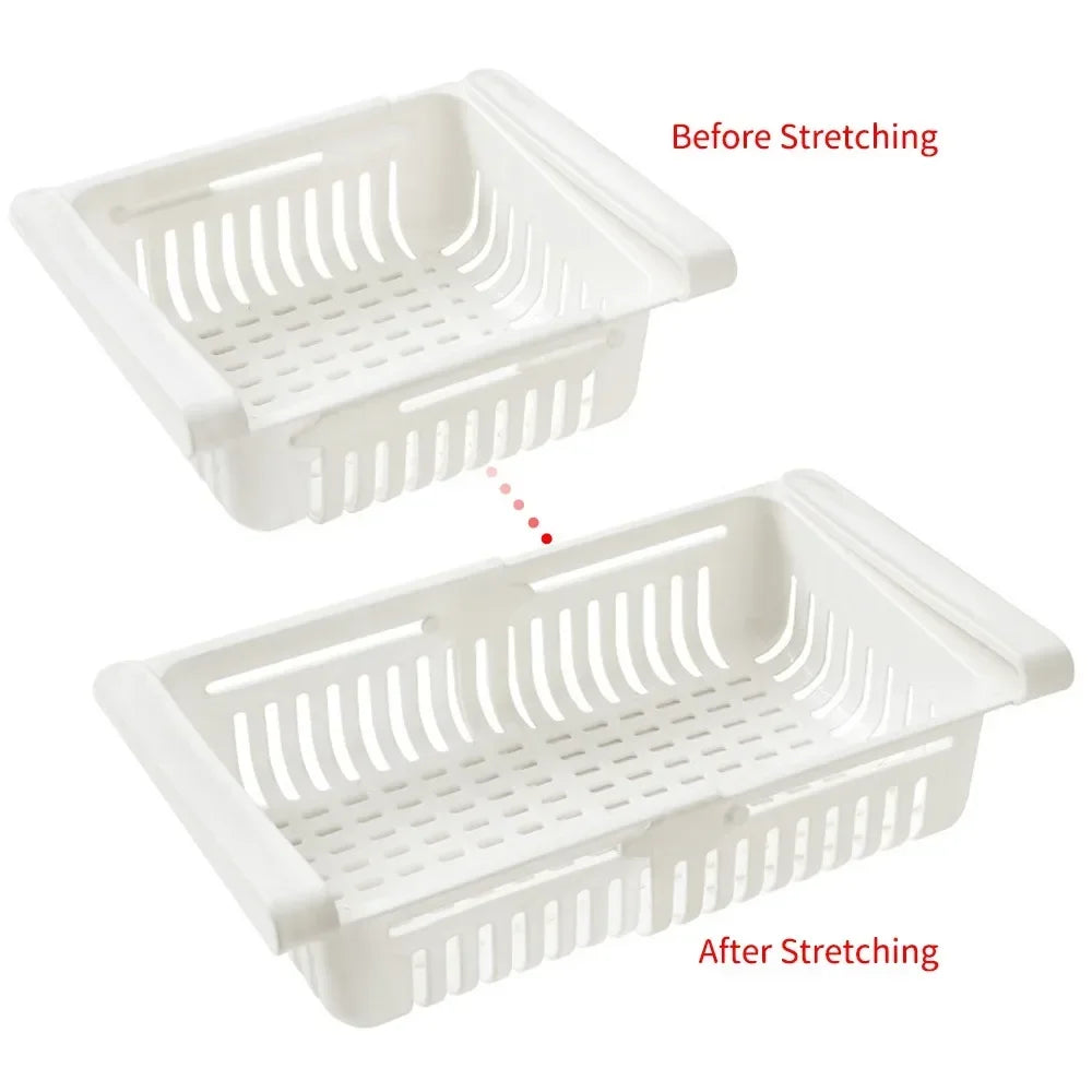 Fridge Organizer Storage Drawer Plastic Storage Box Container