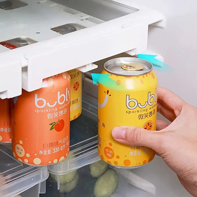 Refrigerator Storage Box Organizer Can Space-Saving Organizer Can