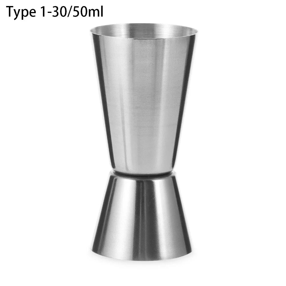 15/30ml Or 25/50ml Stainless Steel Cocktail Shaker Measure