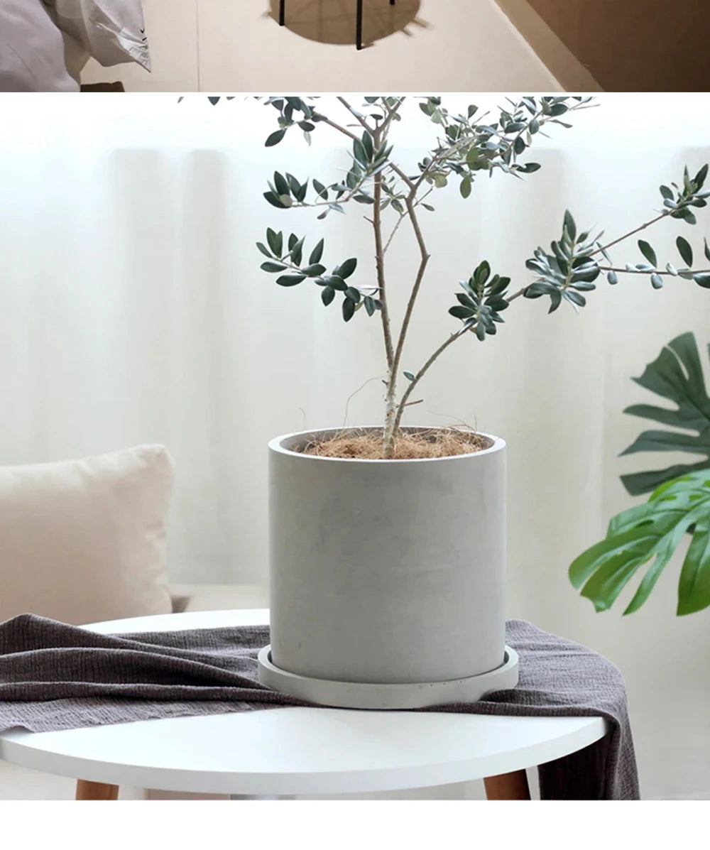 Mold Garden Of Concrete Flower Pot Silicone Mold