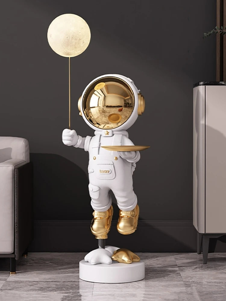Decor Astronaut Statues Tray Storage Rack Art Ornaments