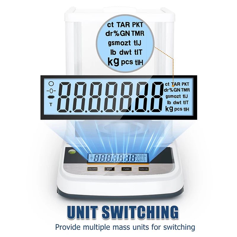 001g 500g Analytical Lab Balance Digital Scale Precision