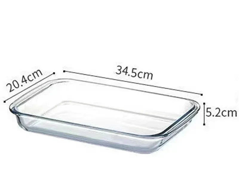 Bakeware Glass Platter Oven Baking Tray Baking Utensil
