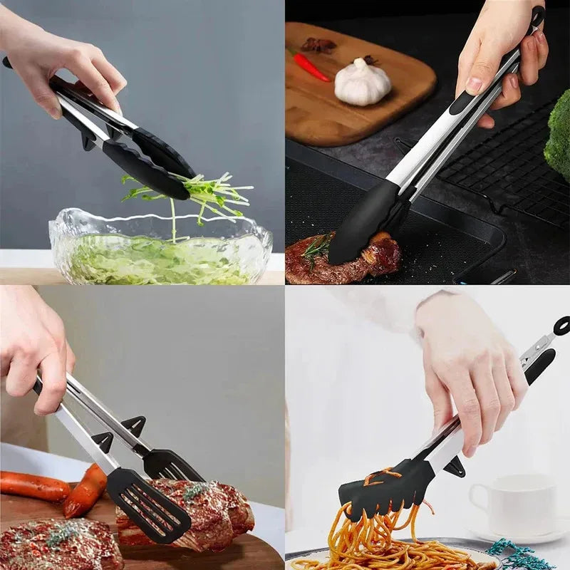 Tongs Silicone Food Tongs Non Stick Cooking Serving